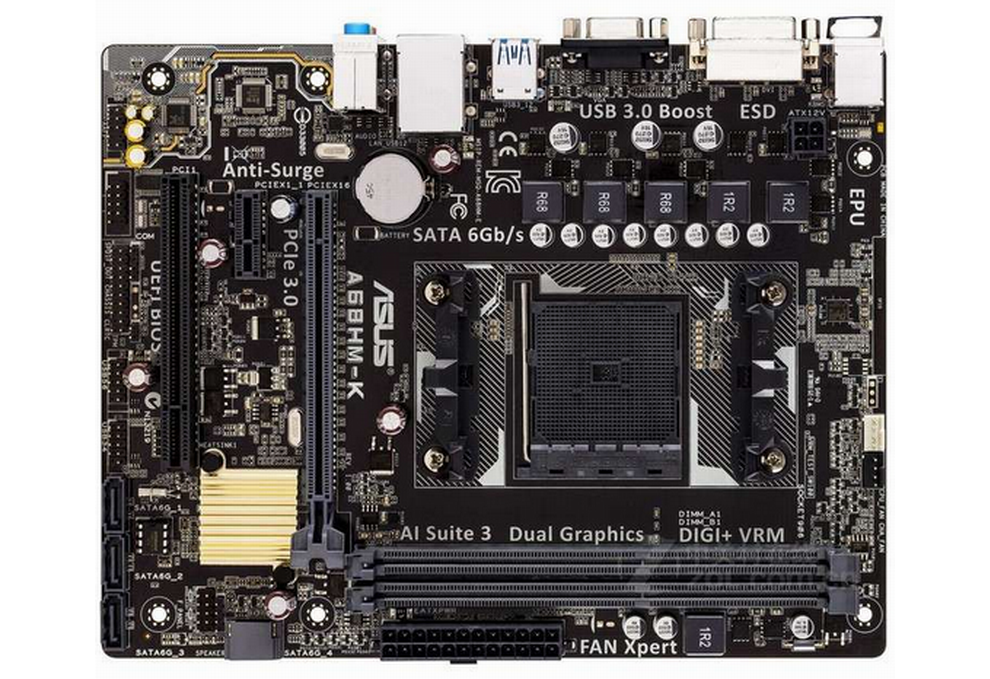 华硕(asus)a68hm-k主板(amd a68/lga fm2 )_主板_台式机配件_电脑配件