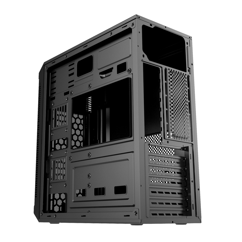 百盛rz350b 办公家用机箱 黑色