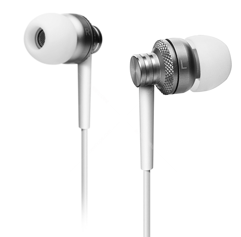 漫步者h270入耳式耳机白色金属重低音炮手机耳麦