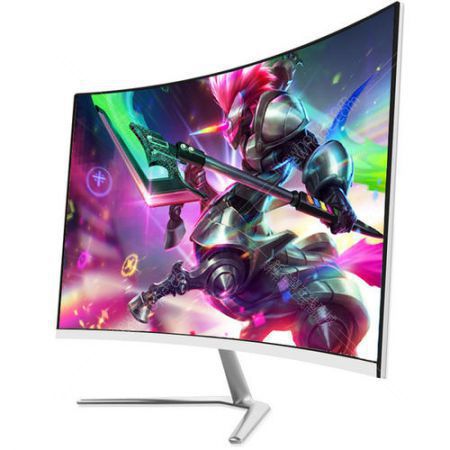 冠捷威科逊 q2408 23.6寸 显示器 va曲面屏 无边框 hdmi vga 白色