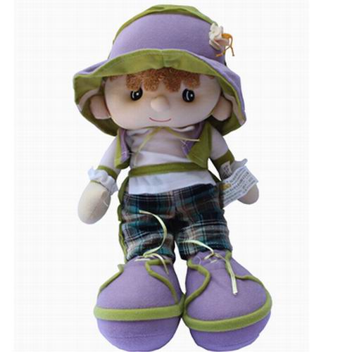 雅皮士卡通毛绒玩具公仔布娃娃男孩布35cm