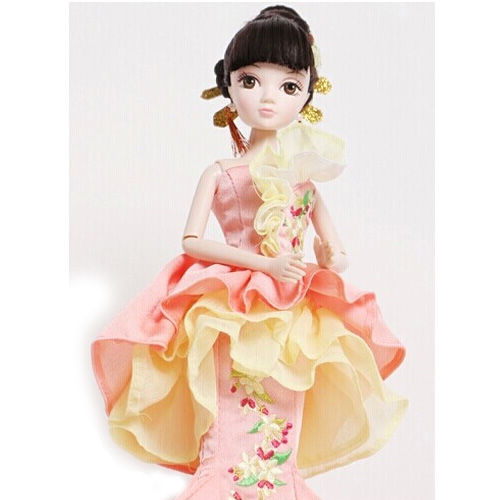 可儿娃娃9087缘海棠春甜心西式礼服芭比娃娃