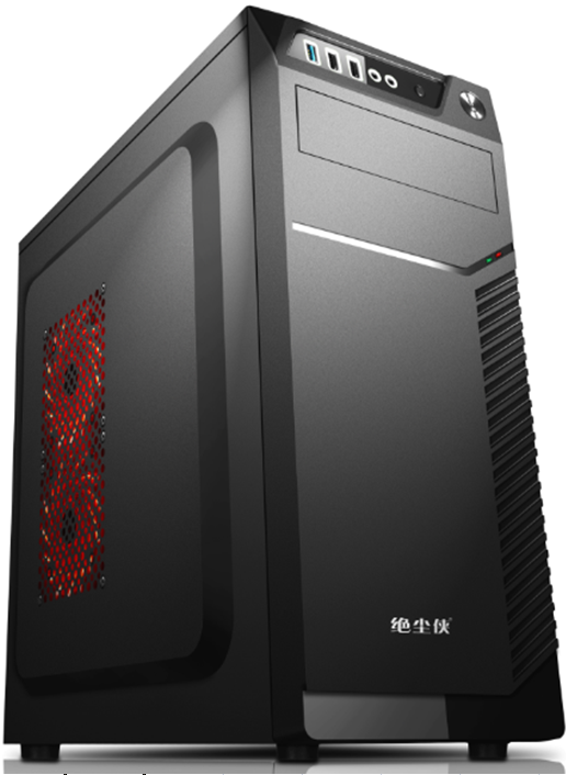 绝尘侠s1机箱加厚板材黑色usb30支持ssd背走线