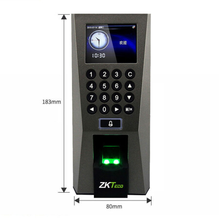 中控 智慧(zkteco) f18 彩屏 指纹考勤门禁一体机