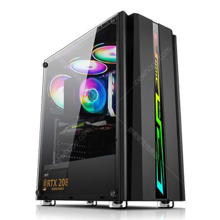 黑石塔 利剑 rgb宽体 分体式电脑机箱 黑色 下置电源仓 磁性防尘网