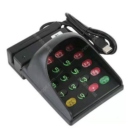 思锐达 802会员磁条刷卡器 读磁条卡号 输入密码 带密码保护罩免驱