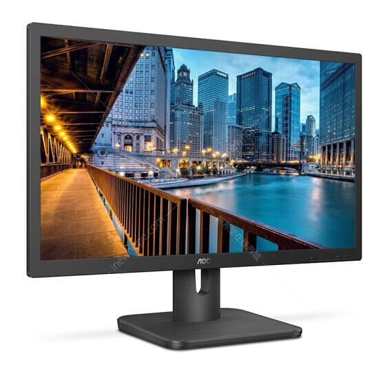 aoc22e1215英寸黑色显示器爱眼低蓝光不闪电脑显示屏支持壁挂