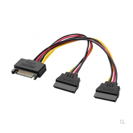 15pinsata电源线sata一分二电源接口sata1分2sata电源延长线转接