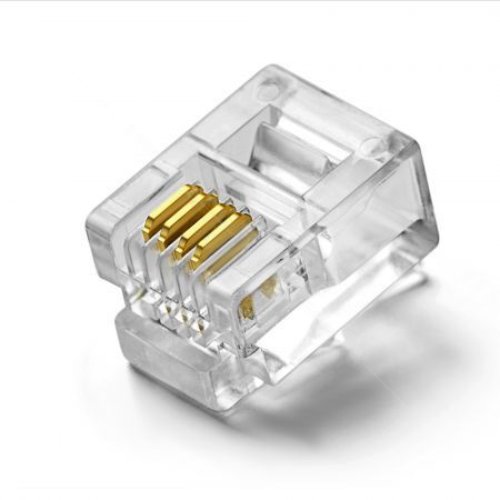 捷森e112 6p4c二芯电话水晶头 rj11