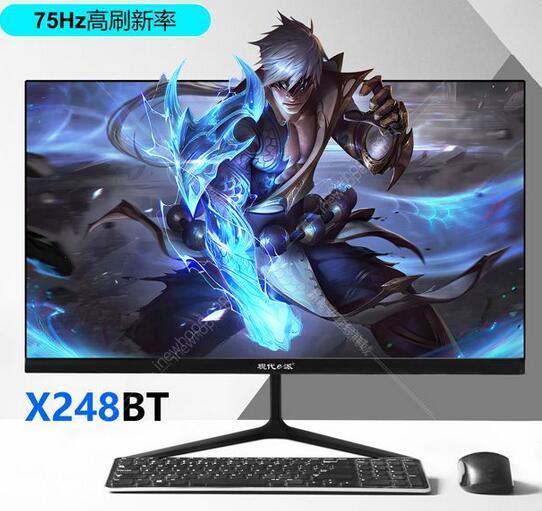 75hz高刷新率16:9 超清vga滤蓝光不闪屏 液晶vga hdmi 黑色 _显示器