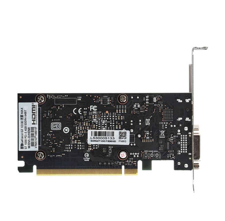 影驰(galaxy)geforce gt1030 光影max 4gb sddr4 64bit 显卡_显卡