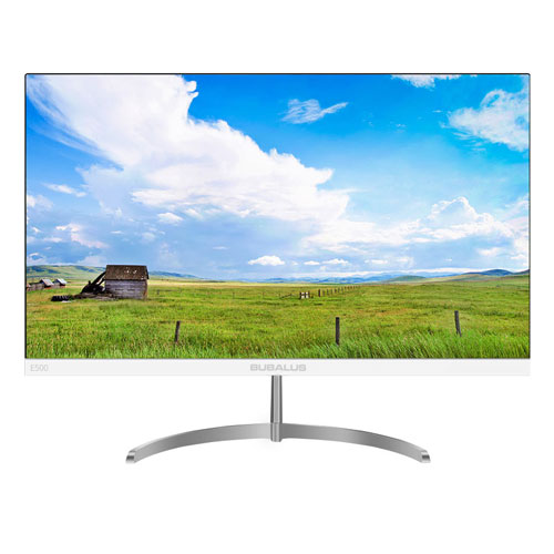 大水牛 e500 27寸 白色 显示器 ips超薄三面无边_显示器_台式机配件