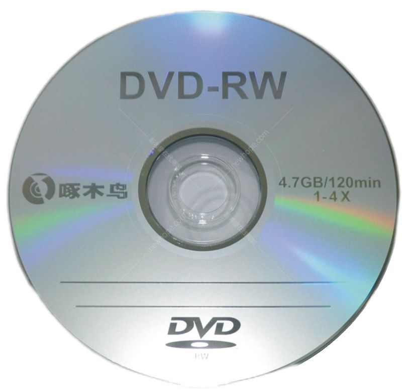 啄木鸟 可擦写dvd-rw 空白光盘/反复刻录光盘 4.7g 10p装