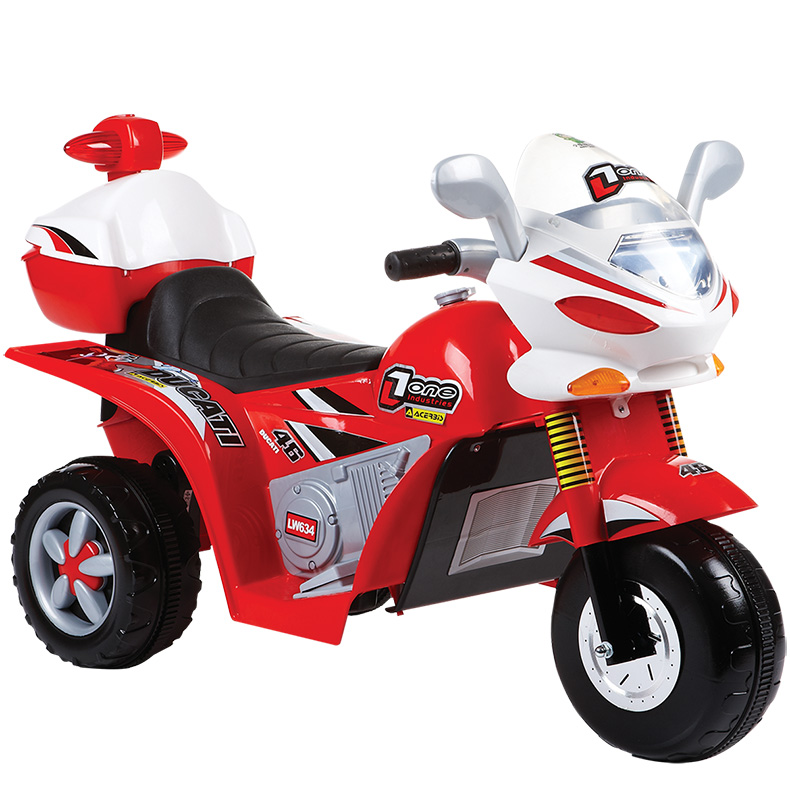 小龙哈彼(happy dino) lw634 电动三轮摩托车红 童车 适用3岁以上儿童