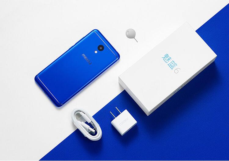 魅族meizu 魅蓝6智能手机 全网通版4g 八核 rom/32gb ram/3gb 前800万