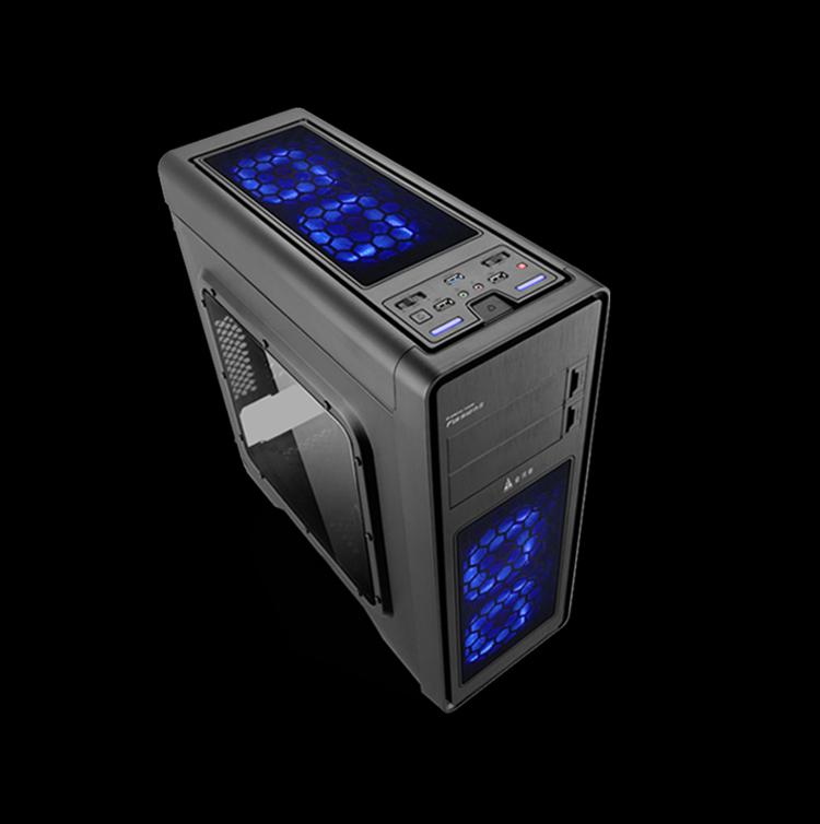 金河田(golden field)裂变ii 骑士黑宽体机箱(u3/ssd/背线/水冷6风道