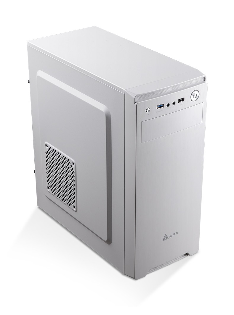 金河田 风暴vii 19版 电脑台式主机箱 白色_机箱_台式机配件_电脑配件