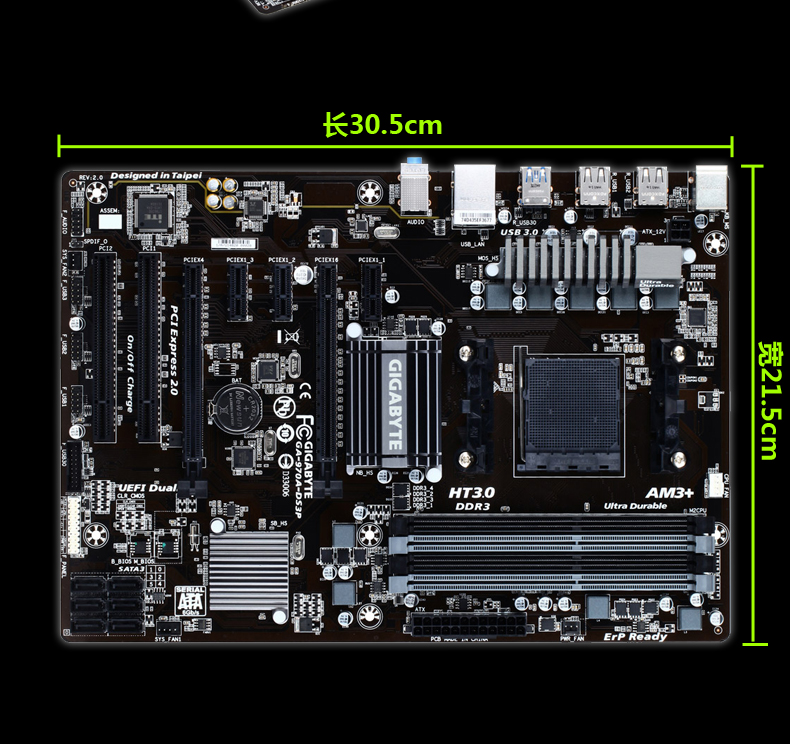 技嘉(gigabyte)970a-ds3p主板