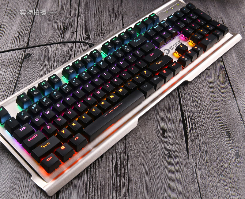 达尔优ck525机械青轴插拔轴游戏发光键盘